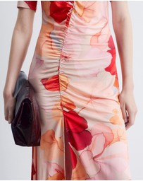 & Other Stories - Ruched SS Midi Dress