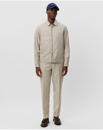 Les Deux - Como Pin Light Wool Coach Jacket