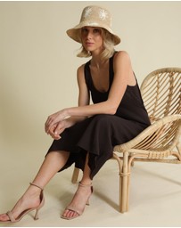 Morgan & Taylor - Sereia Crochet Bucket Hat in Natural