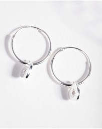Lovisa - Sterling Silver Starburst Heart Hoop Earrings