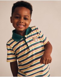 Huxbaby - Hux Stripe Polo Tee - Babies-Kids