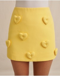 BY JOHNNY. - Amora Heart Mini Skirt