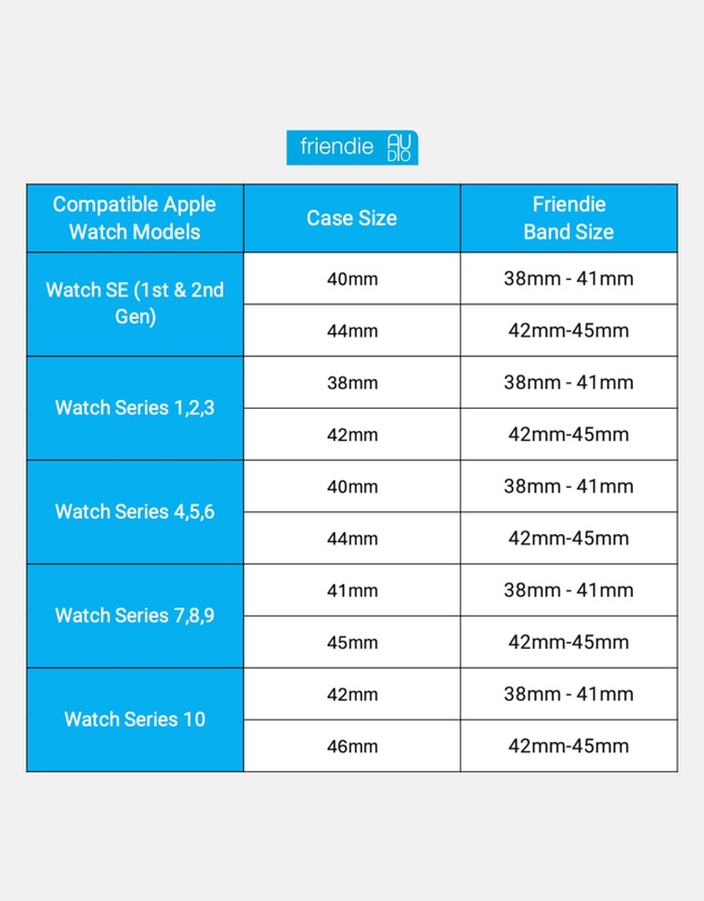 Friendie - Silicone Sports Band – The Noosa – Apple Compatible