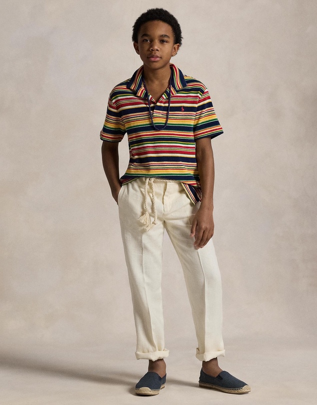Polo Ralph Lauren - Striped Cotton Terry Polo Shirt - Teens