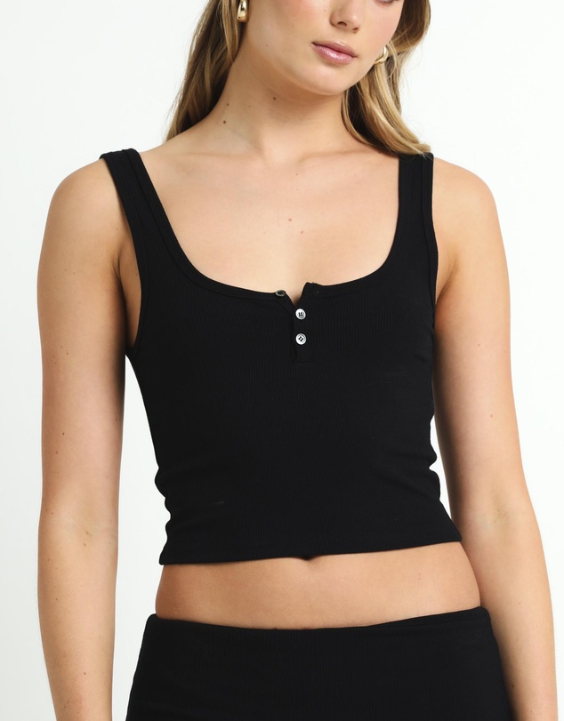 General Pants Co. Basics - Soft Knit Button Tank
