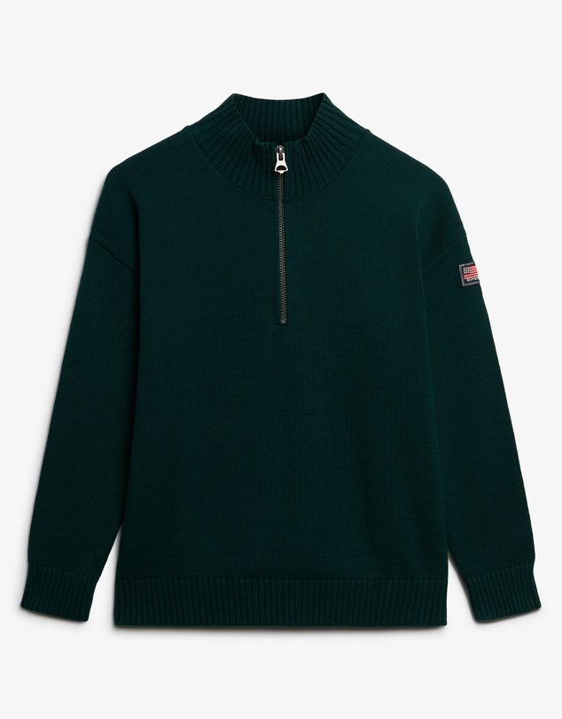 Superdry - Slouchy Knitted Half Zip