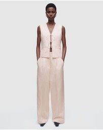 COS - Linen-Blend Tie-Front Waistcoat