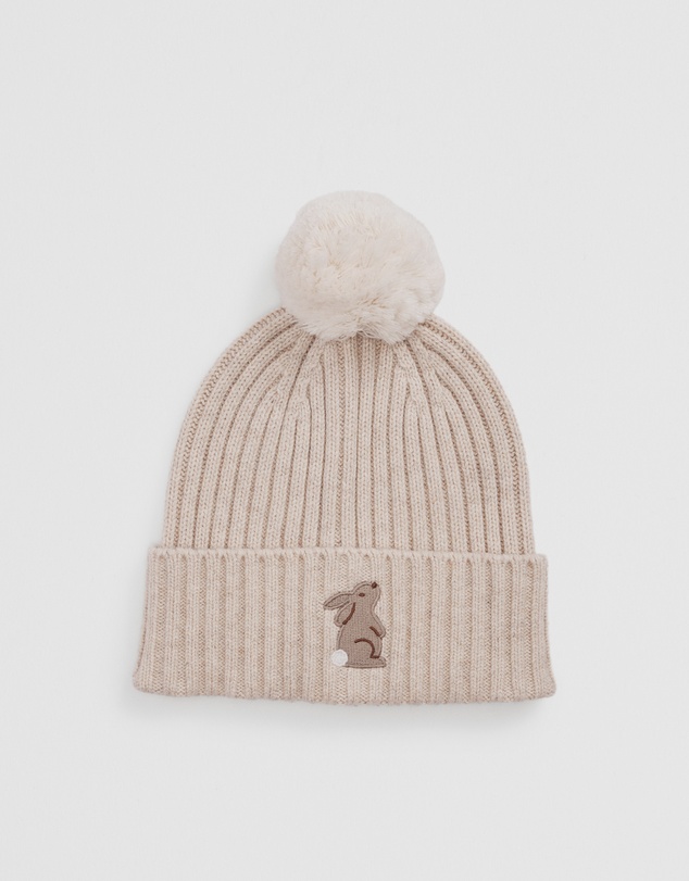 Country Road - Organically Grown Cotton Blend Bunny Beanie