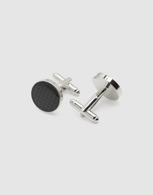 Oxford - Mens Dark Circle Cuff Link