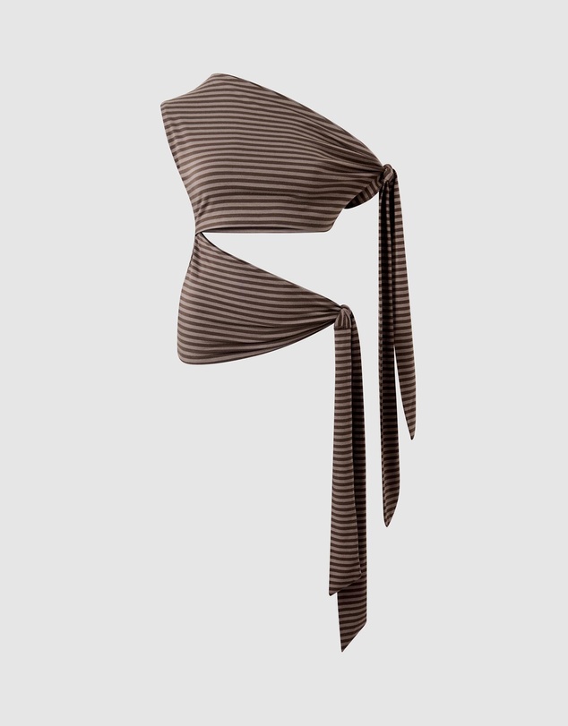 Jaded London - Stripe Mena Top