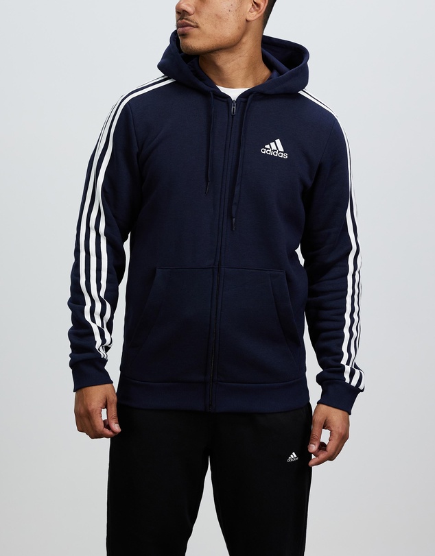 adidas Sportswear - Essentials Fleece 3-Stripes Full-Zip Hoodie