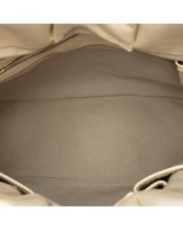 Pre-Loved by Azura Reborn - Pre-Loved House Check Canvas and Leather Bridle Whipstitch Satchel