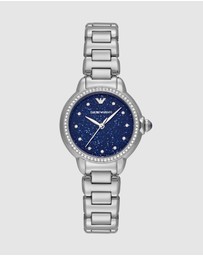 Emporio Armani - Silver Tone Analogue Watch