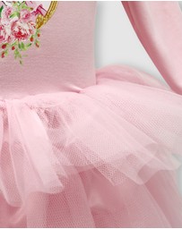 Claris The Chicest Mouse In Paris By Pink Poppy - Claris: The Chicest Mouse In Paris™ Fashion Print Tulle Dress