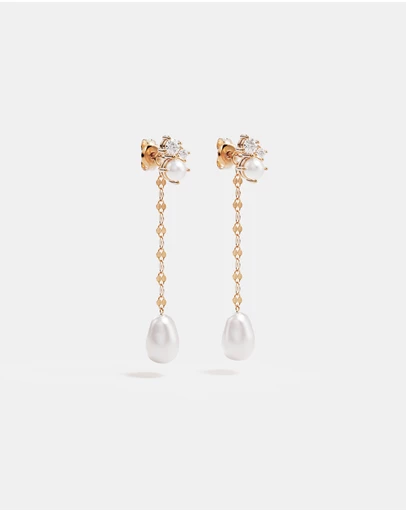 By Charlotte - Love in Stillness Pearl Drop Earrings