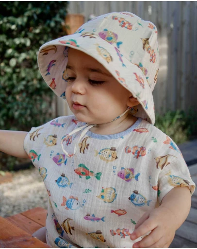 Purebaby - Fancy Fish Hat -Kids-Babies