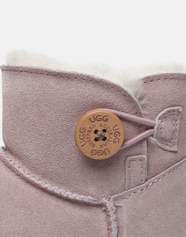 EVERAU - Australian Shepherd Ugg Nolan Kids Mini Button Cow Suede Upper UGG Boots