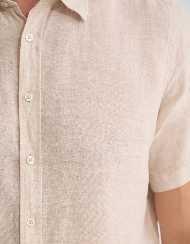 Oxford - Leyton French Linen Short Sleeve Shirt