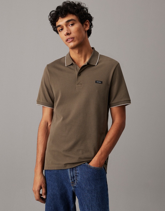 Calvin Klein - Slim Cotton Pique Polo Shirt