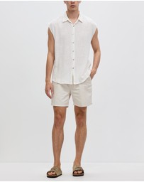 Merlino Street - Cotton Rami Sleeveless Shirt
