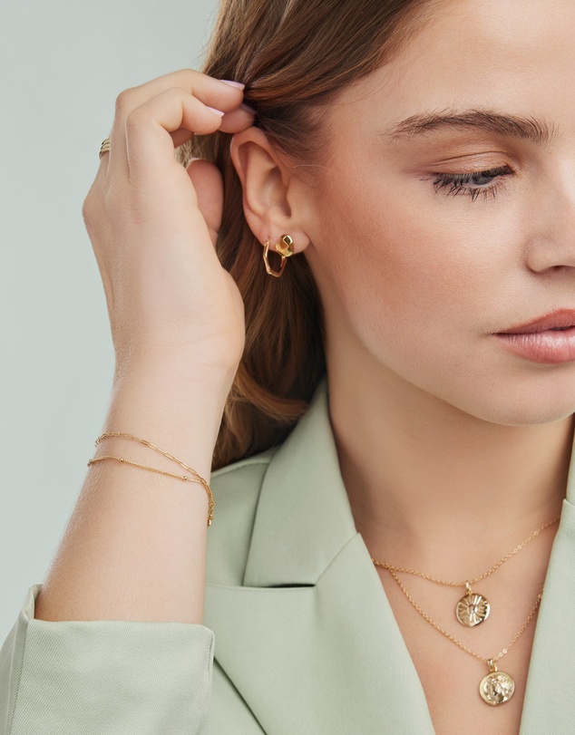 Zoe Olivia - 14K Gold Vermeil Double Chain Bracelet