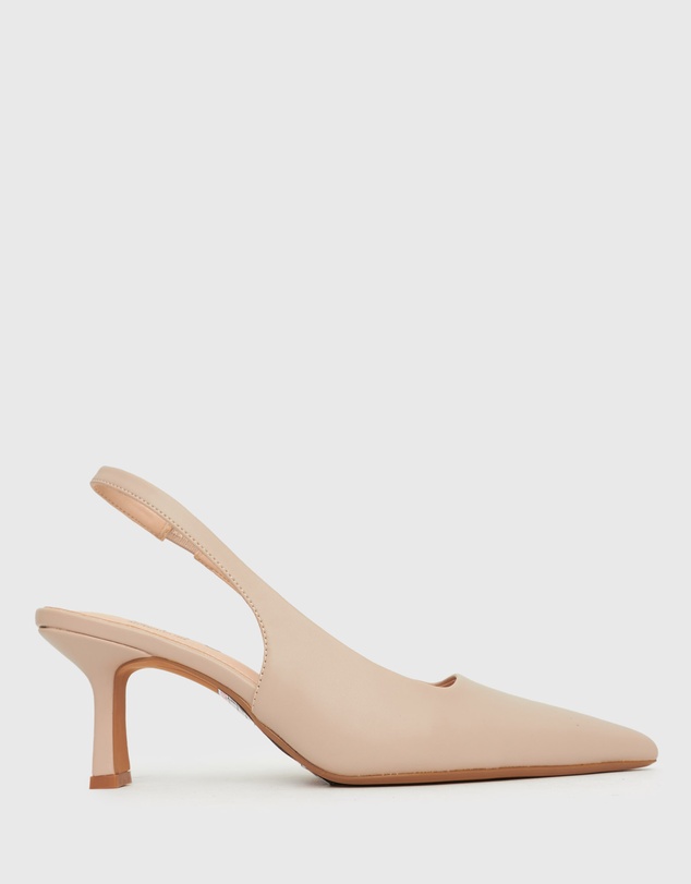 Betts - Wider Fit Jerry Slingback Stiletto Heel Pumps