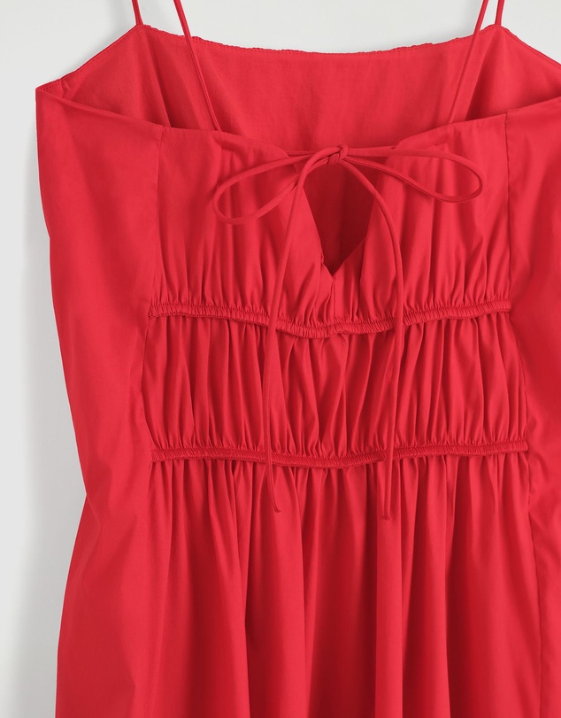 COS - Gathered Cotton Midi Dress