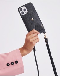 LOUVE COLLECTION - Leather Phone Case Wallet & Strap