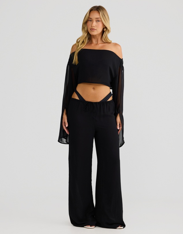 Vacay Swimwear - Bella Top Black