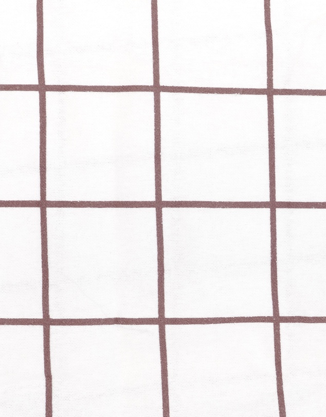 Bambury - Grid Boysenberry Flannelette Sheet Set Split King