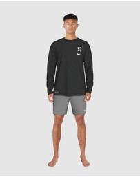 Nike - Gothic Letter Long Sleeve Hydroguard Top