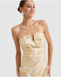 Romance by Honey and Beau - Seanna Bandeau V Neck Midi Dress