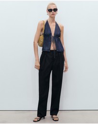 M.N.G - Buttons Cotton Trousers