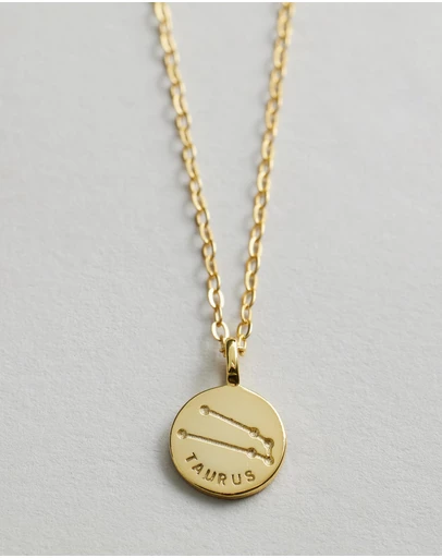 Native Sol - Taurus Star Sign Pendant Necklace