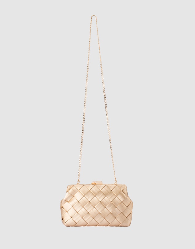 Olga Berg - Quinn Woven Clutch