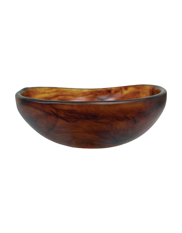 Urban Attitude - Urban Attitude RAQS Salad Bowl Height: 11.5cm, Width: 29.5cm, Length: 31cm - Dark Cocoa