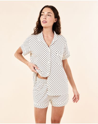 Cream/Deep Navy Mini Spot