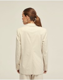 Oxford - June 3 Button Linen Jacket