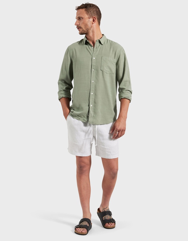 Academy Brand - Stripe Riviera Linen Short
