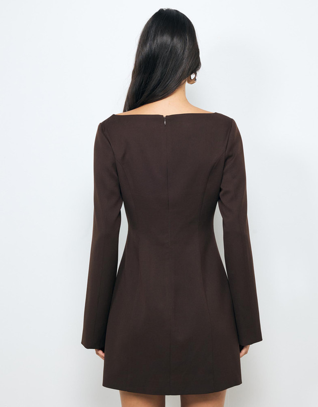 Revibe - Repaired AERE Eila Tailored Mini Dress - AU 8