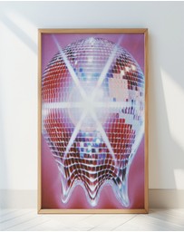 Olive et Oriel - Melting Disco Ball by Samantha Hearn Art Print