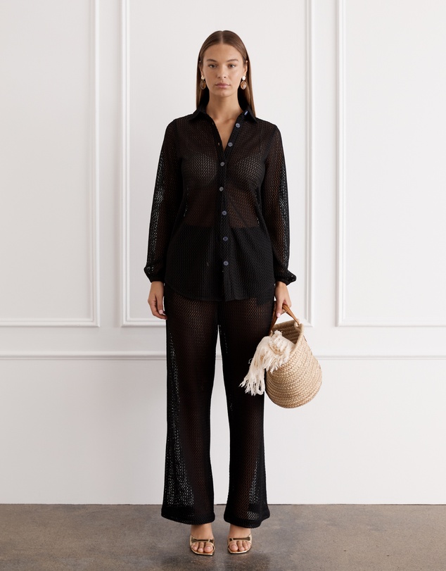 Aqua Blu Australia - Foncé Odilia Beach Shirt