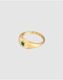 Haze & Glory - ICONIC EXCLUSIVE - Ring Emerald Moment Solid 375 Yellow Gold
