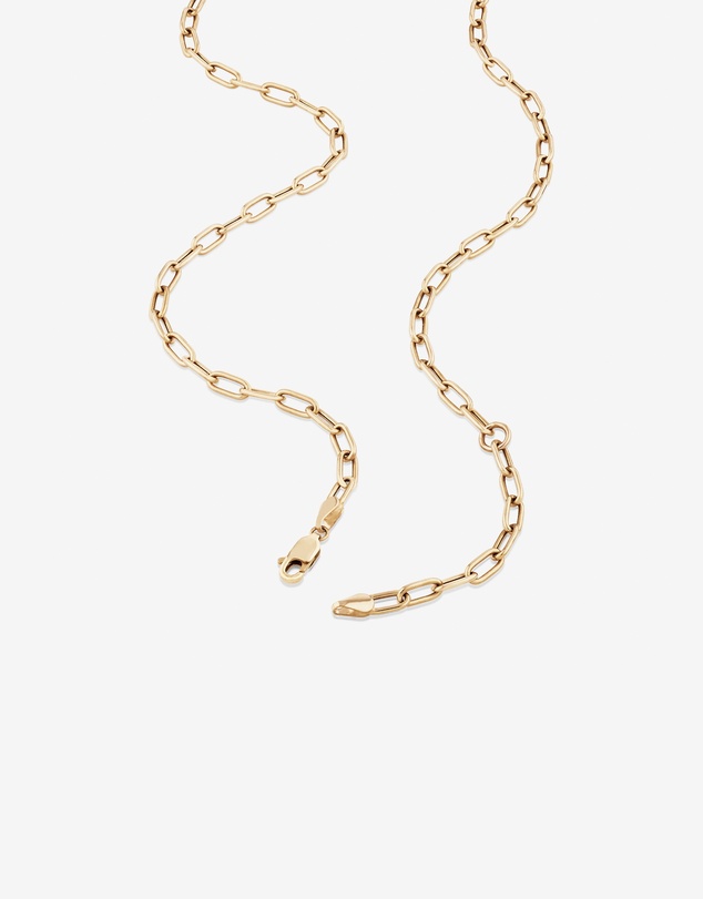 Michael Hill - 45cm (18”) 3.5mm Hollow Paperclip Chain in 10kt Yellow Gold