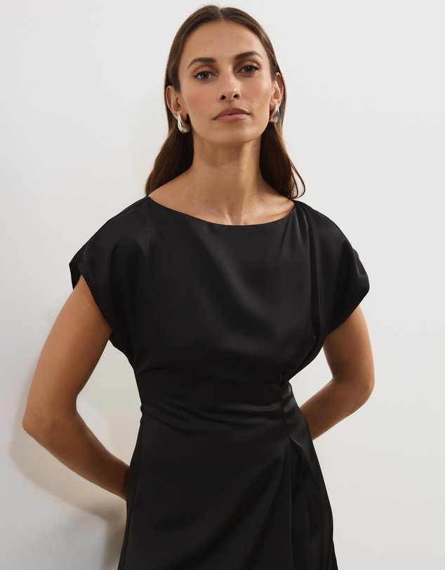 Atmos&Here - Rylee Boat Neck Midi Dress