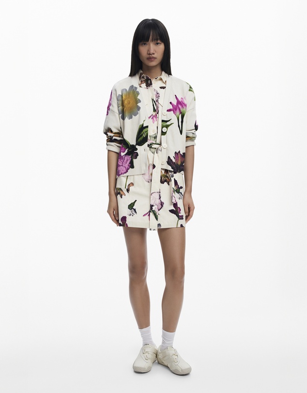 Desigual - Floral print cardigan