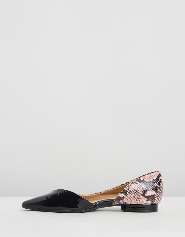 Naturalizer - Hayden Demi d'Orsay Flat - Rose Snake