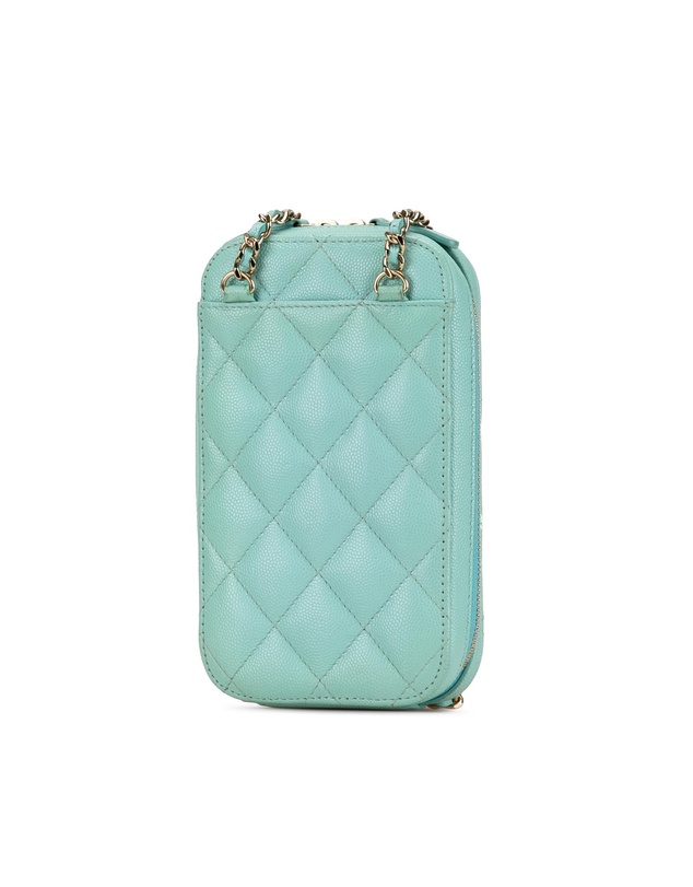 Pre-Loved by Azura Reborn - Pre-Loved CC Quilted Caviar Zip Phone Case