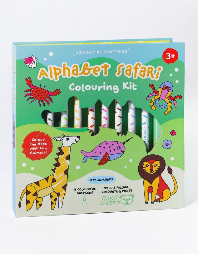 Journey Of Something - Alphabet Safari Colouring Kit