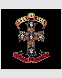 Universal Music - Crosley Record Storage Crate & Guns & Roses Appetite For Destruction - Vinyl Album Bundle